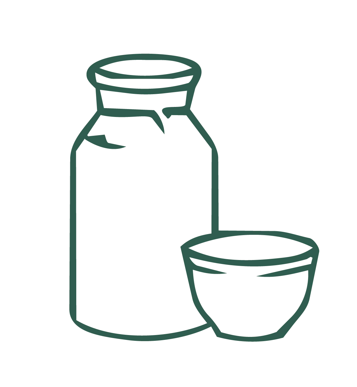Whole milk set, illustration 2 of 7 from the Just Pure method module