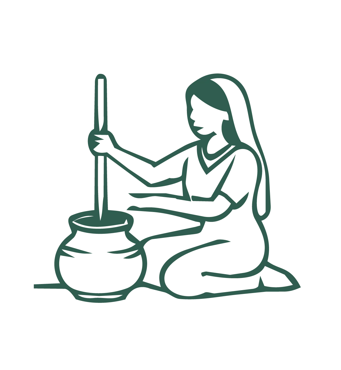 Open image viewer Bilona churning, stage 4 illustration from the Just Pure method module